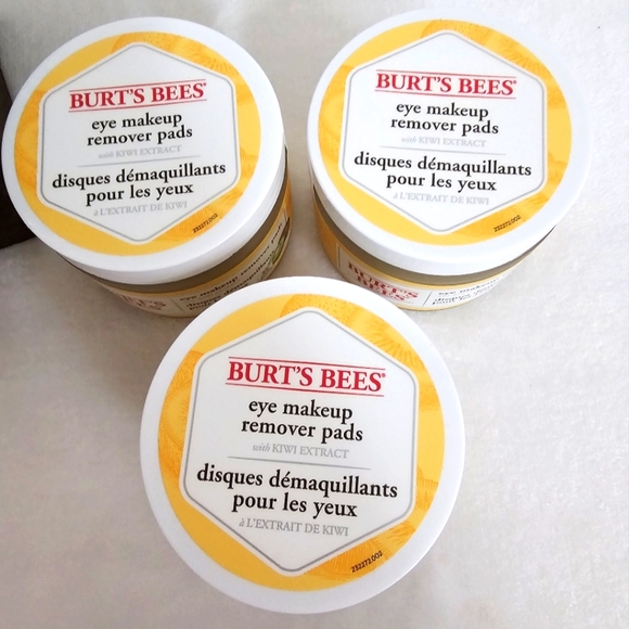 Burts Bees Waterproof Eye Makeup Remover With Kiwi Extract New Sealed 3 35 Pads - Picture 2 of 6